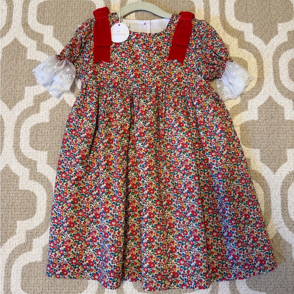 Red Floral Dress
